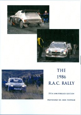 1986 RAC Rally - 25th Anniversary Edition DVD - Front Cover