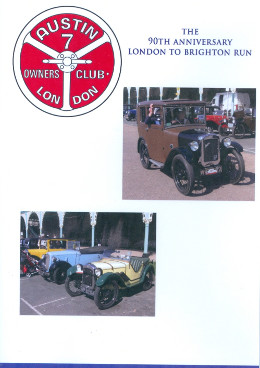The Austin 7 Owners Club - 90th Anniversary Run to Brighton DVD - Front Cover