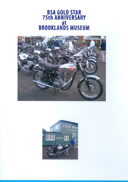 BSA Gold Star - 75th Anniversary at Brooklands Museum DVD - Front Cover